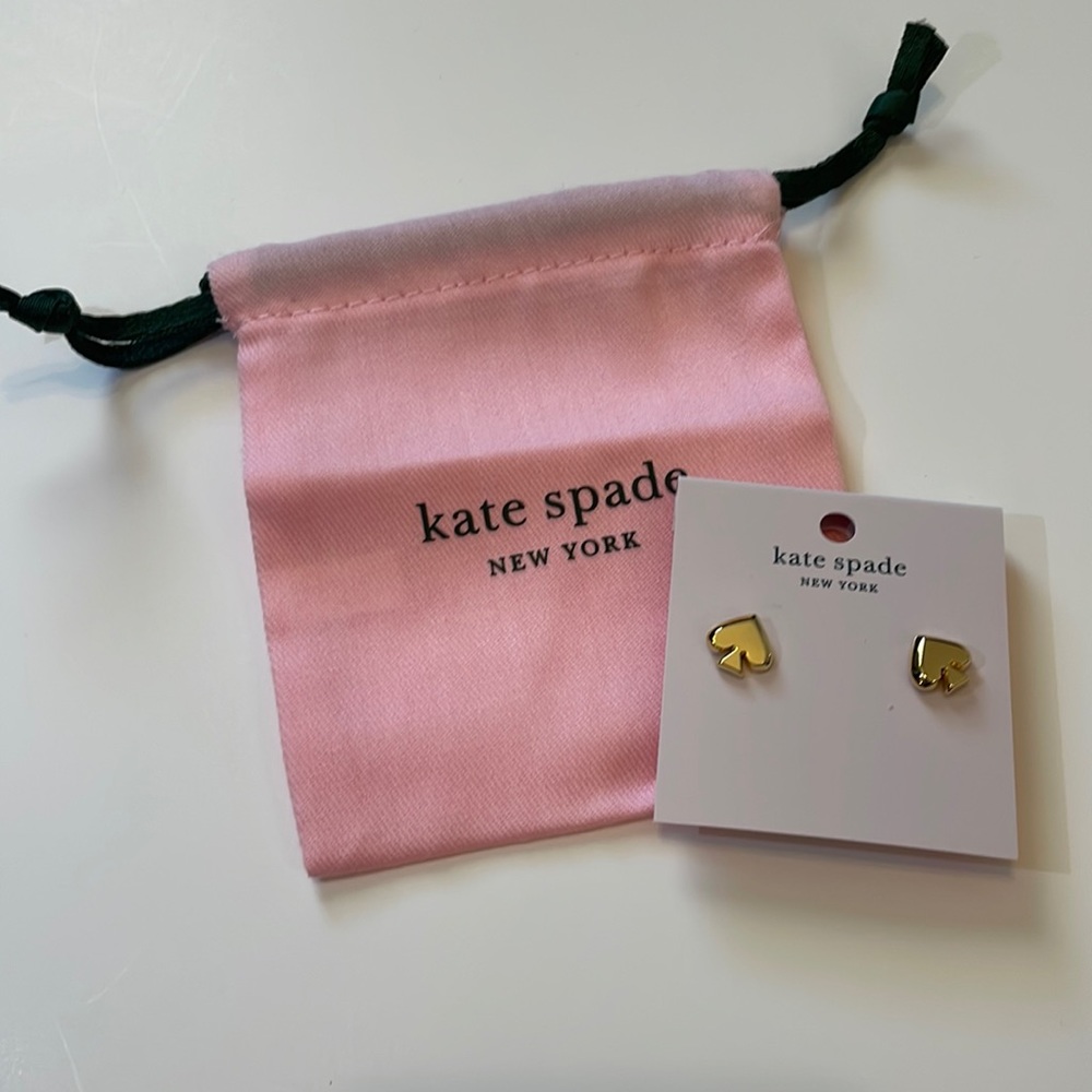 NWT Kate Spade everyday spade metal studs - Picture 2 of 7